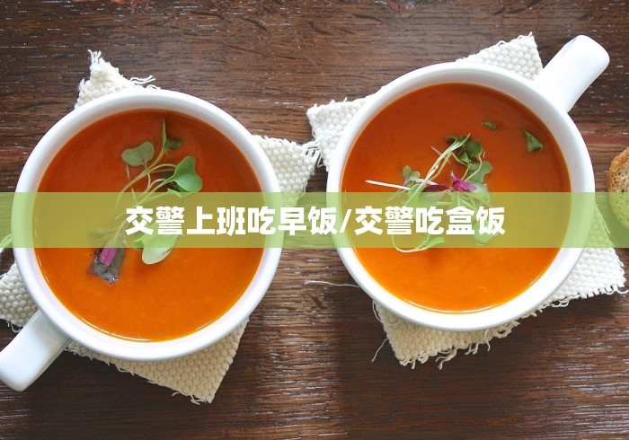 交警上班吃早饭/交警吃盒饭